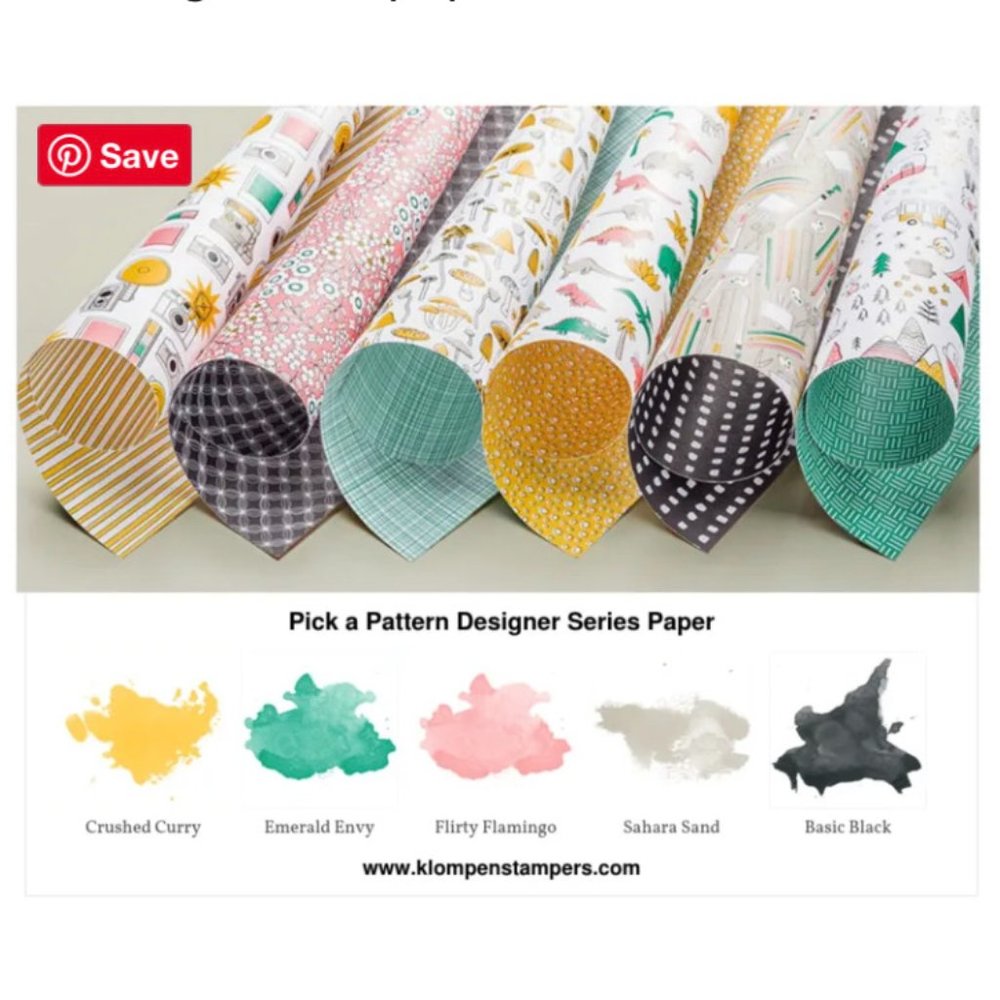 NWOT Stampin Up Pick A Pattern Designer Series Paper